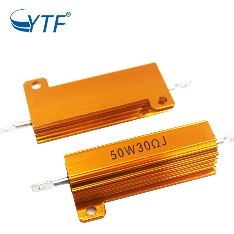 RX24 Gold Aluminum Housed Wirewound Resistor 50W 30R
