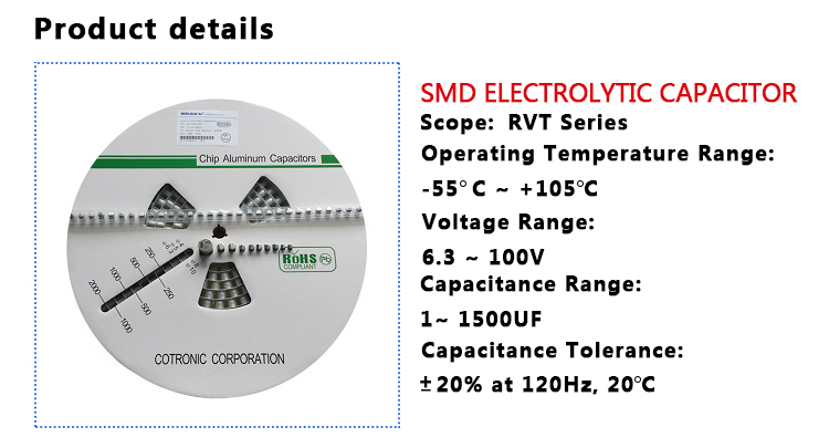  35v 220uf SMD Electrolytic Capacitor