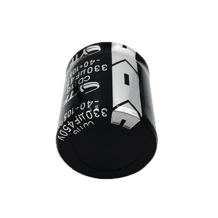 High Quality Black Color Through Hole 450V 330UF Snap-In Aluminum Electrolytic Capacitor